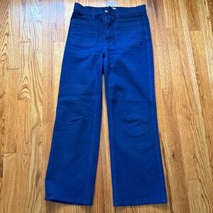 J. Crew Re-Imagined Blue Cotton Pants size 27.